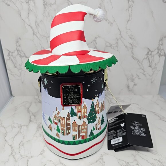 NWT The Nightmare Before Christmas Town Carousel Spinning Figural Crossbody Bag - Picture 1 of 12